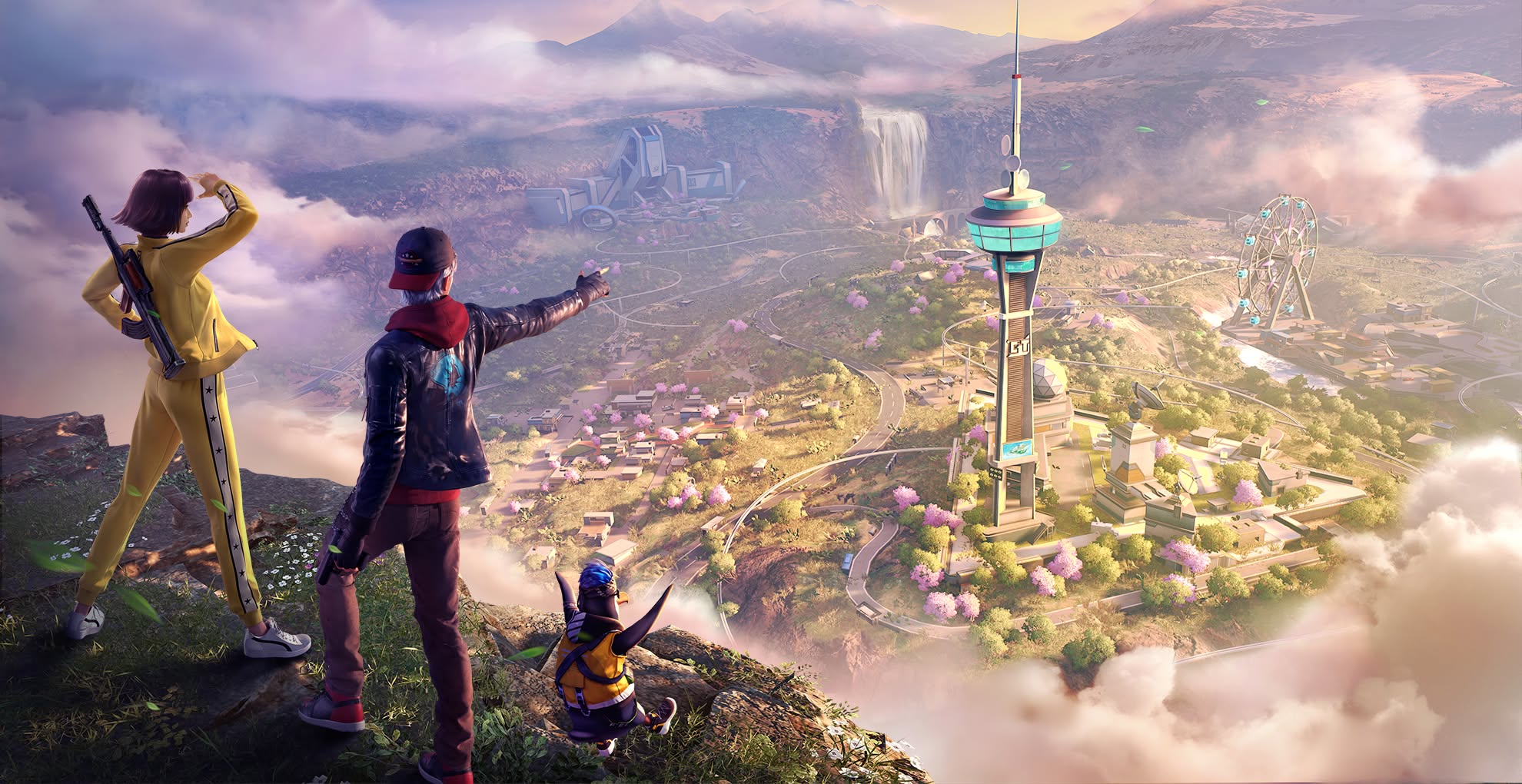 Free Fire Craftland map artwork inspired by Chiang Mai